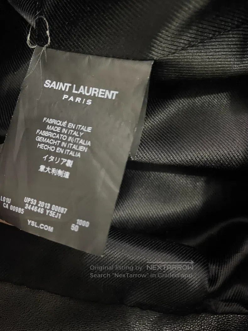Saint Laurent Paris Saint Laurent Paris Motorcycle Leather Jacket i Size US M / EU 48-50 / 2 - 7 Thumbnail
