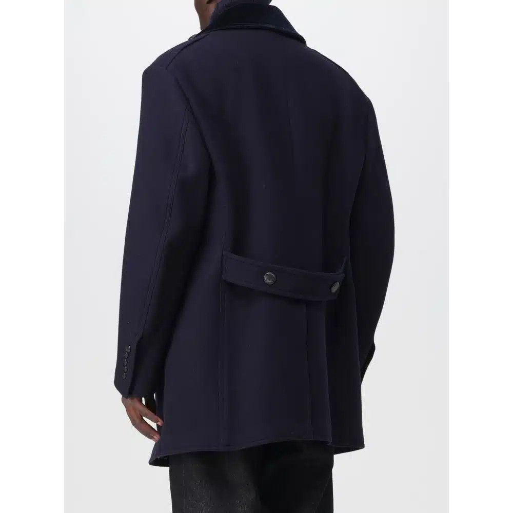Tom Ford o1loc1c1125 OPR003 Wool Felt Officer Peacoat in Blue Size US L / EU 52-54 / 3 - 4 Thumbnail