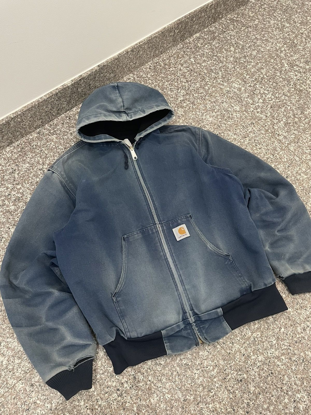 image of Carhartt Active Jacket in Blue, Men's (Size Medium)