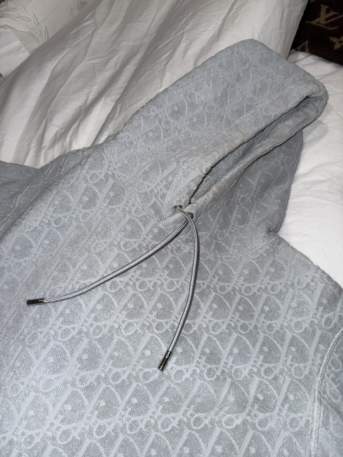 Dior Dior Oblique Terry Hoodie Blue Grey Size US M / EU 48-50 / 2 - 6 Thumbnail