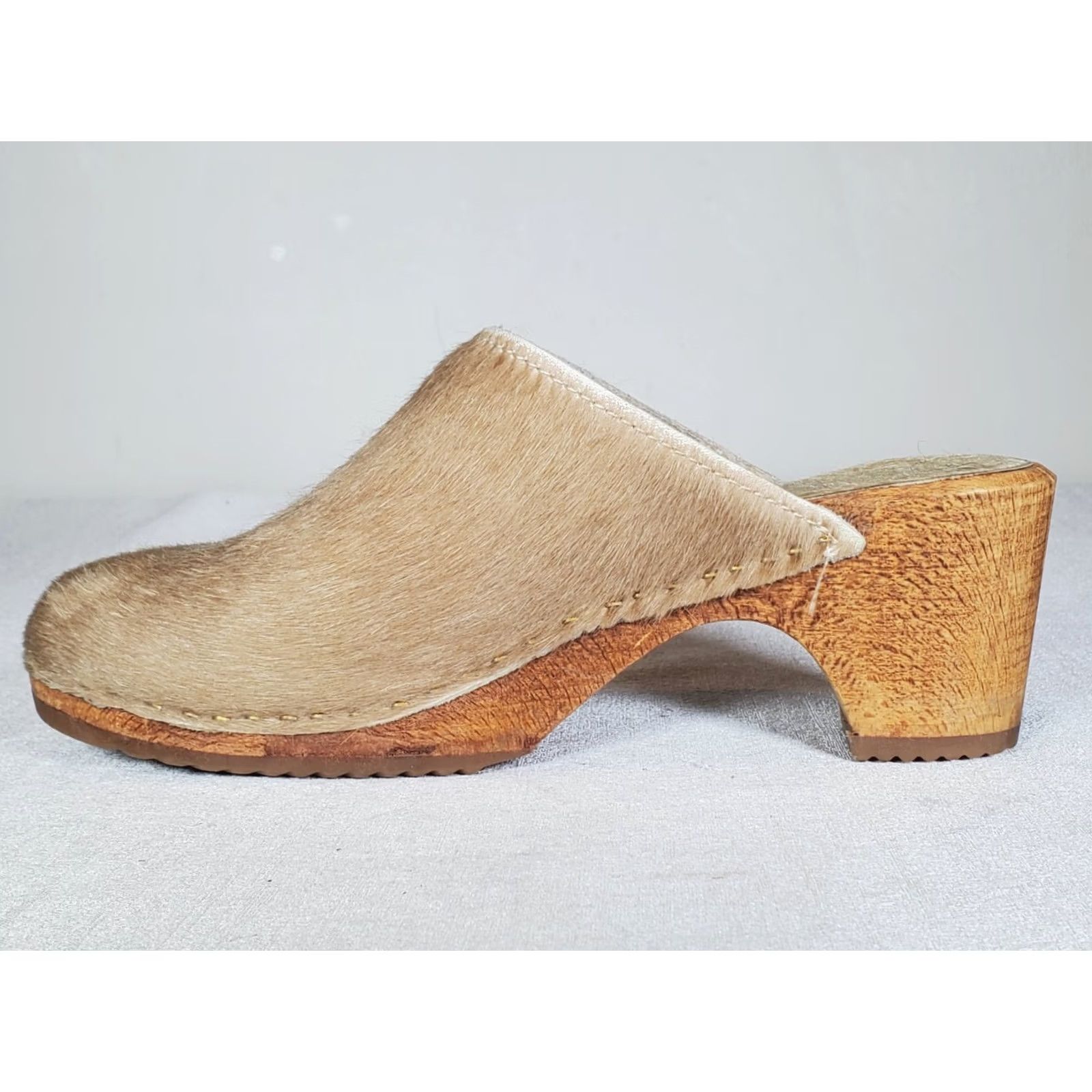 Vintage Open Back Wood Clogs Womens US 6 Size US 6 / IT 36 - 3 Thumbnail
