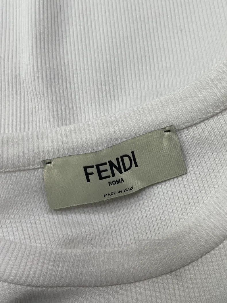 Fendi Fendi White Letter Logo Knit Long Sleeve Underwear Size S / US 4 / IT 40 - 4 Thumbnail