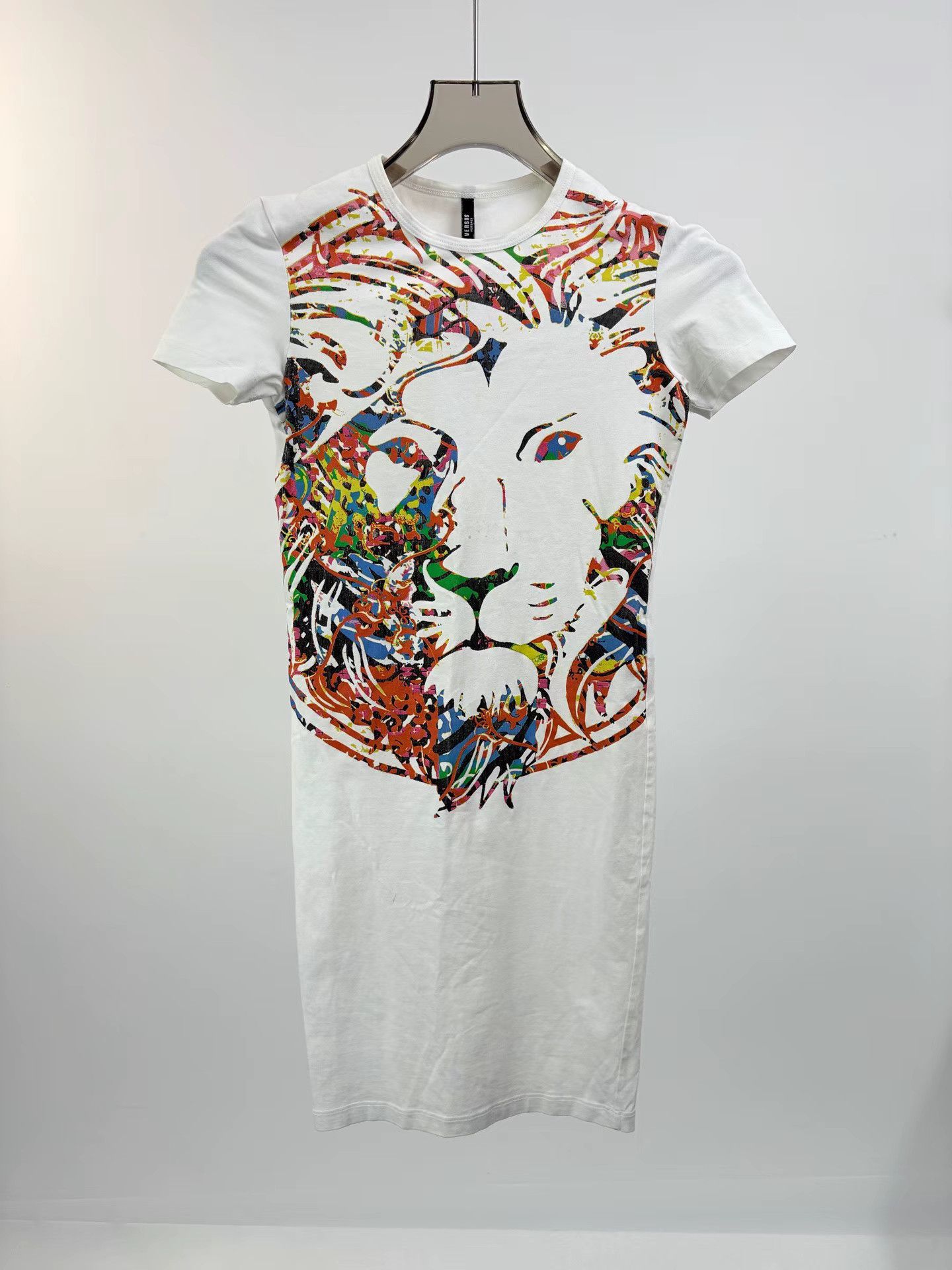 Versace VERSACE Printed Short Sleeve Dress Size XXS / US 00 / IT 34 - 1 Thumbnail