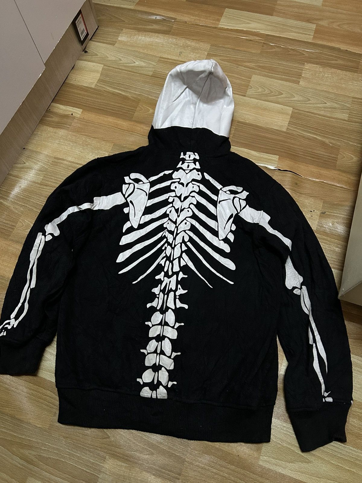 If Six Was Nine Y2k SKELETON FULL ZIPPER HOODIE RARE🔥🔥 Size US M / EU 48-50 / 2 - 2 Thumbnail