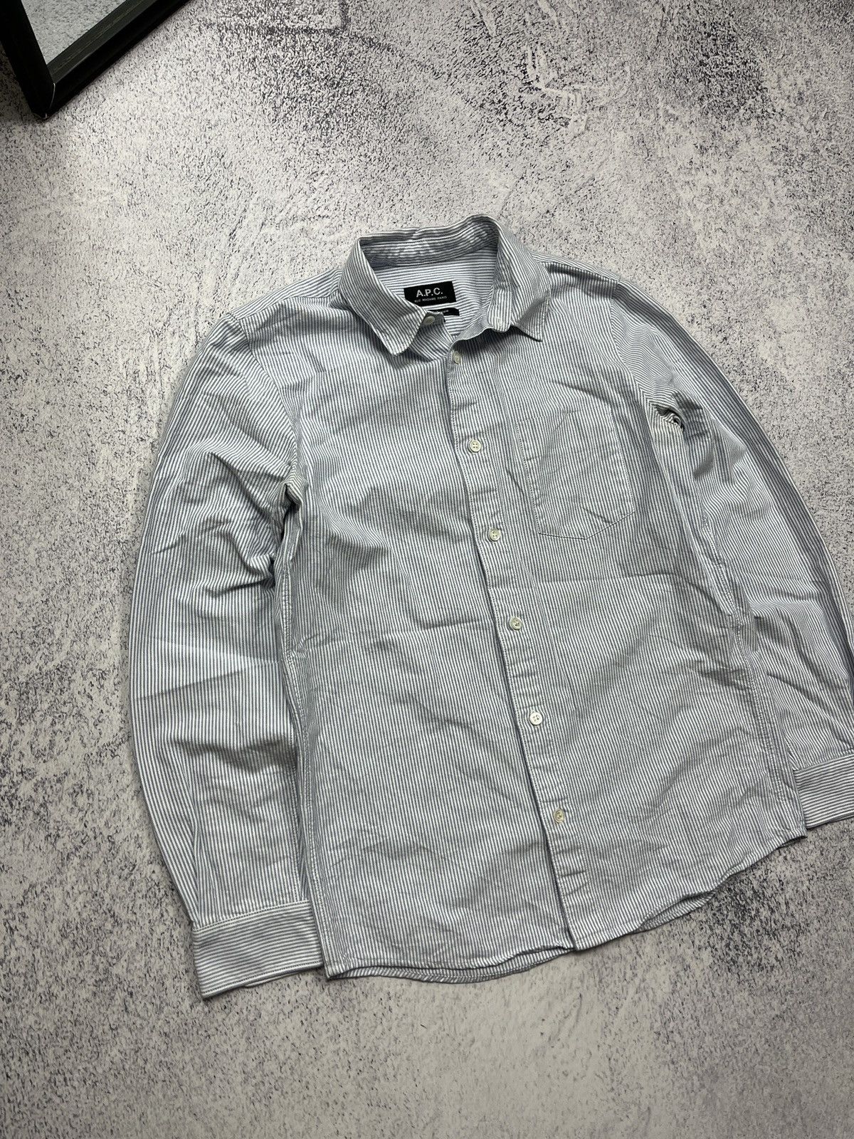 A.P.C. A.P.C. Rue Madame Paris Striped Button-Up L/S Shirt 2010s Size US S / EU 44-46 / 1 - 3 Thumbnail