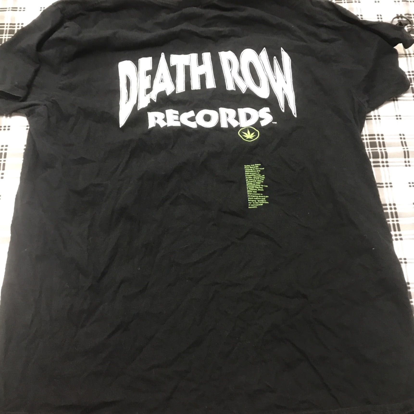 Vintage Death Row Records 2021 Limited Edition T-Shirt Men L Black Adults only SS/AW 91 Shirt Size US L / EU 52-54 / 3 - 5 Thumbnail