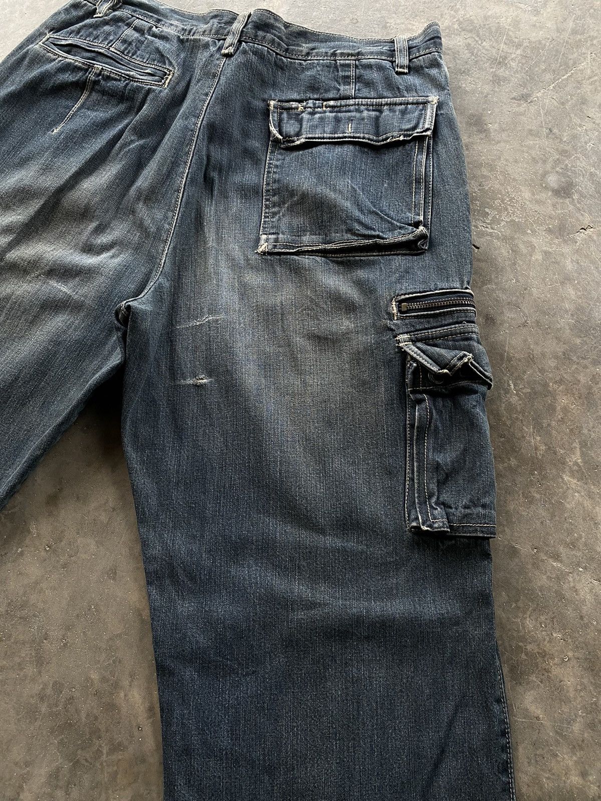 Vintage Baggy Jeans Vintage Workwear Old Navy Cargo 34x34 Size US 34 / EU 50 - 13 Thumbnail