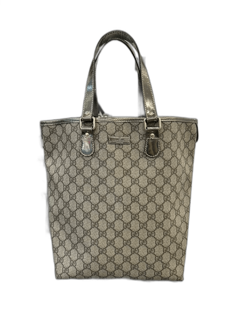 Gucci Brown Logo Tote Bag 25cm