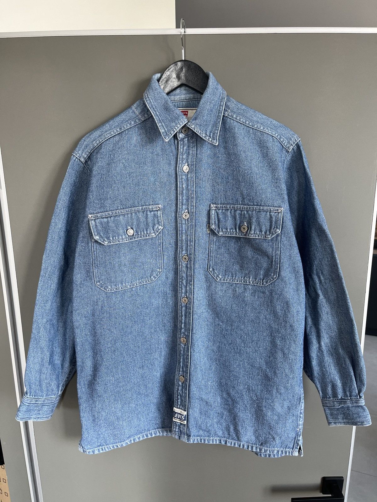 Levi's × Levi's Vintage Clothing × Vintage Levis Vintage Silvertab Denim Overshirt Size US S / EU 44-46 / 1 - 4 Thumbnail