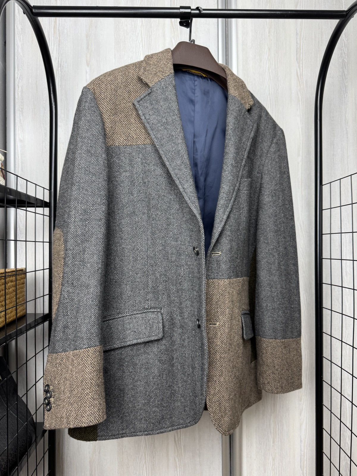 Gant Gant vintage wool colour blocker tweed blazer sport coat Size 46R - 15 Thumbnail