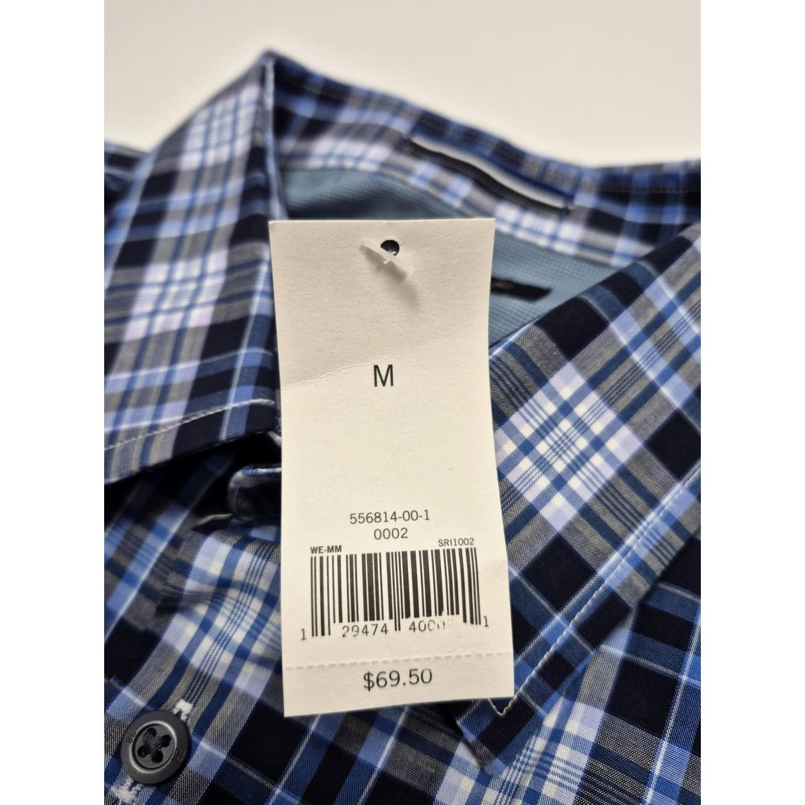 Banana Republic Banana Republic Shirt Mens M Blue Plaid Stretch Button Up Long Sleeve Casual Size US M / EU 48-50 / 2 - 4 Thumbnail