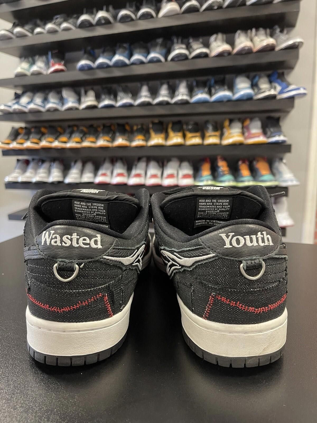 Nike Size 12 - Nike SB Dunk Low Wasted Youth Black Sneaker Size US 12 / EU 45 - 4 Thumbnail