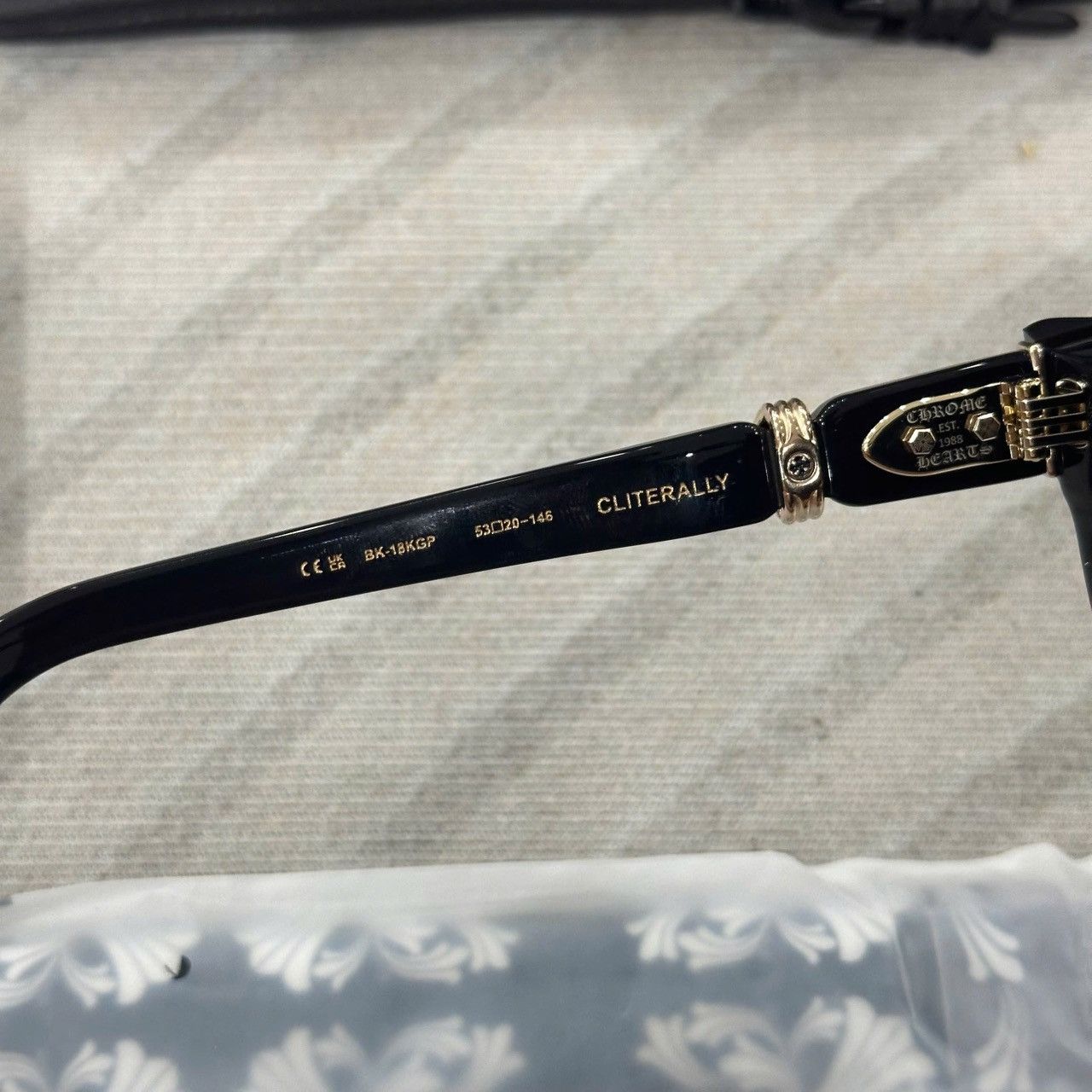Chrome Hearts CHROME HEARTS CLITERALLY Black-18KGP Size ONE SIZE - 7 Thumbnail