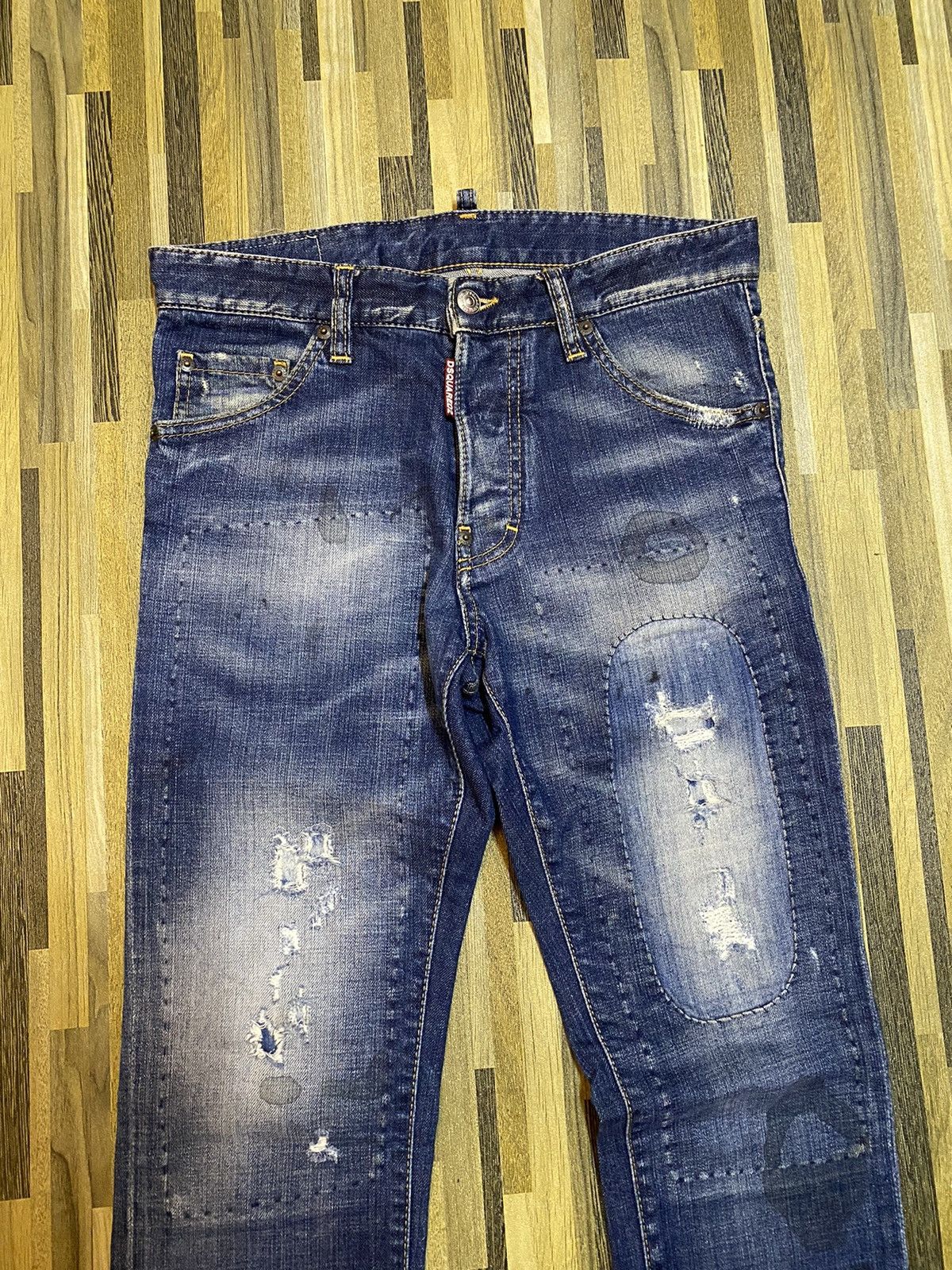 Designer × Dsquared2 × Vintage Dsquared2 Damaged Jeans Size US 31 - 3 Thumbnail