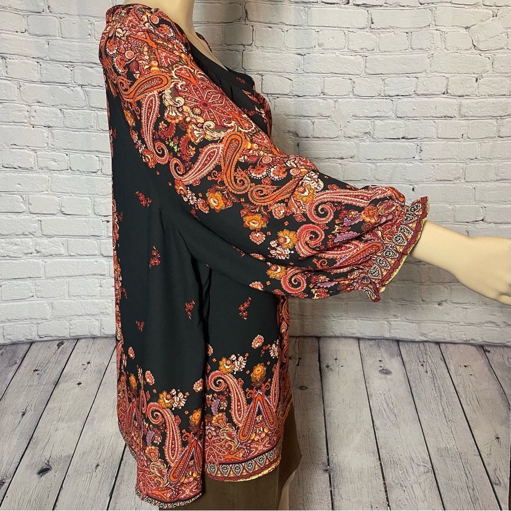 Other NWT New Figueroa & Flower Paisley Placement Print 3/4 Sleev Size 3XL / US 20-22 - 6 Thumbnail
