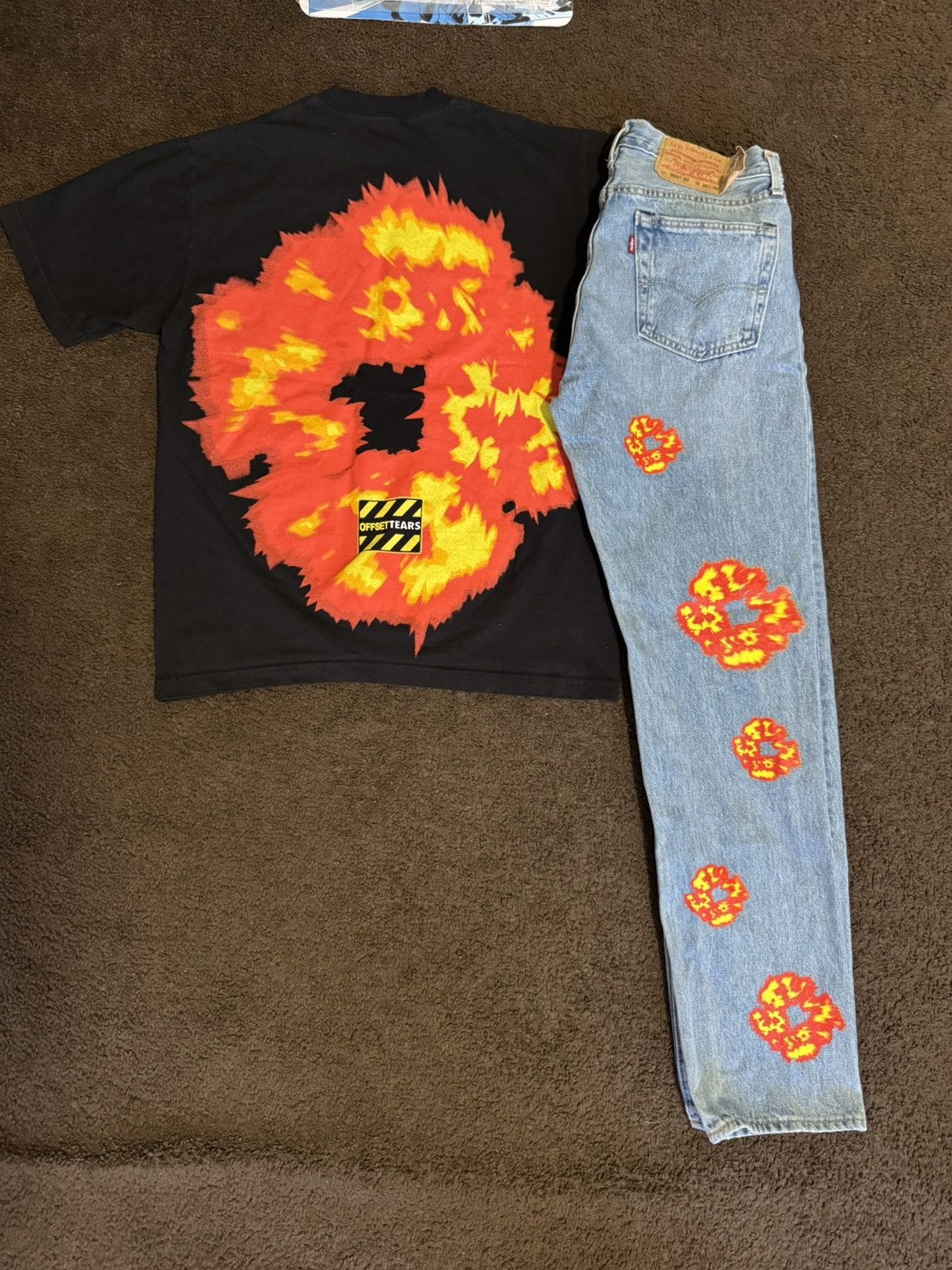 DENIM TEARS DENIM TEARS OFFSET SET IT OFF TEE & JEANS Size US S / EU 44-46 / 1 - 2 Thumbnail