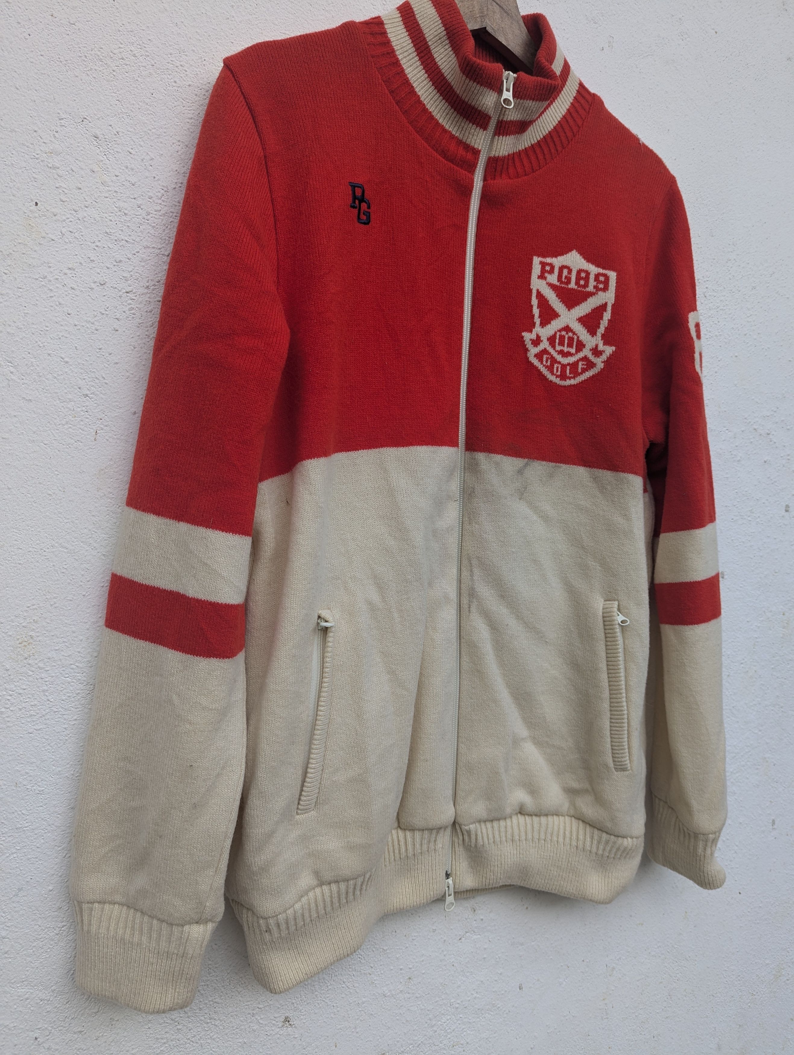 Japanese Brand PEARLY GOLF COLOUR BLOCK SWEATER Size US S / EU 44-46 / 1 - 2 Thumbnail