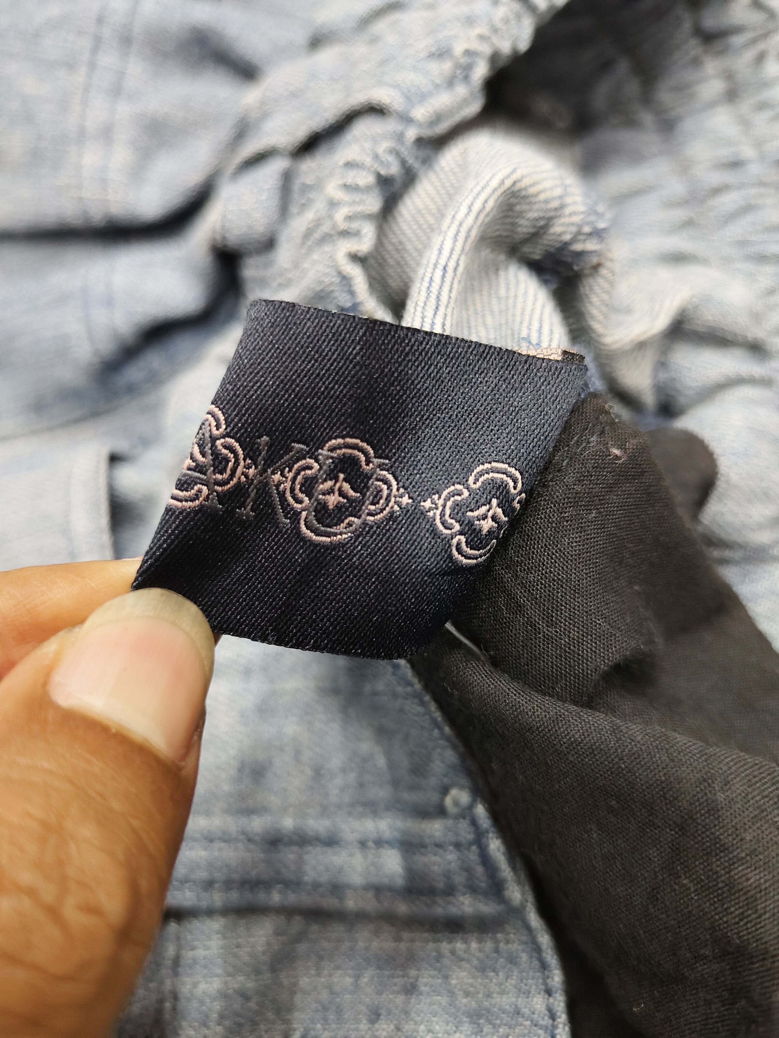 Japanese Brand KOHAKU🇯🇵 Pacthwork Multi Pabric Repairwork Denim Pants Size US 32 / EU 48 - 6 Thumbnail