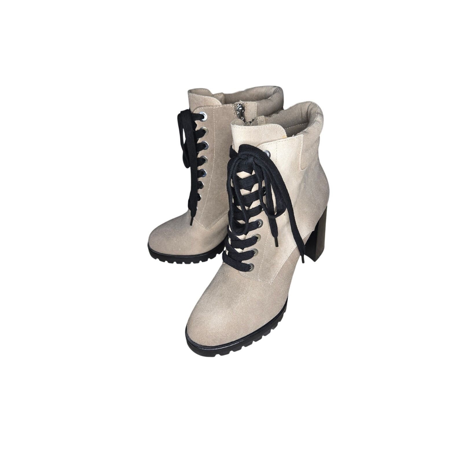 Paige Paige Tan and Black Lace Up Boots Size 9.5 Size US 9.5 / IT 39.5 - 2 Thumbnail
