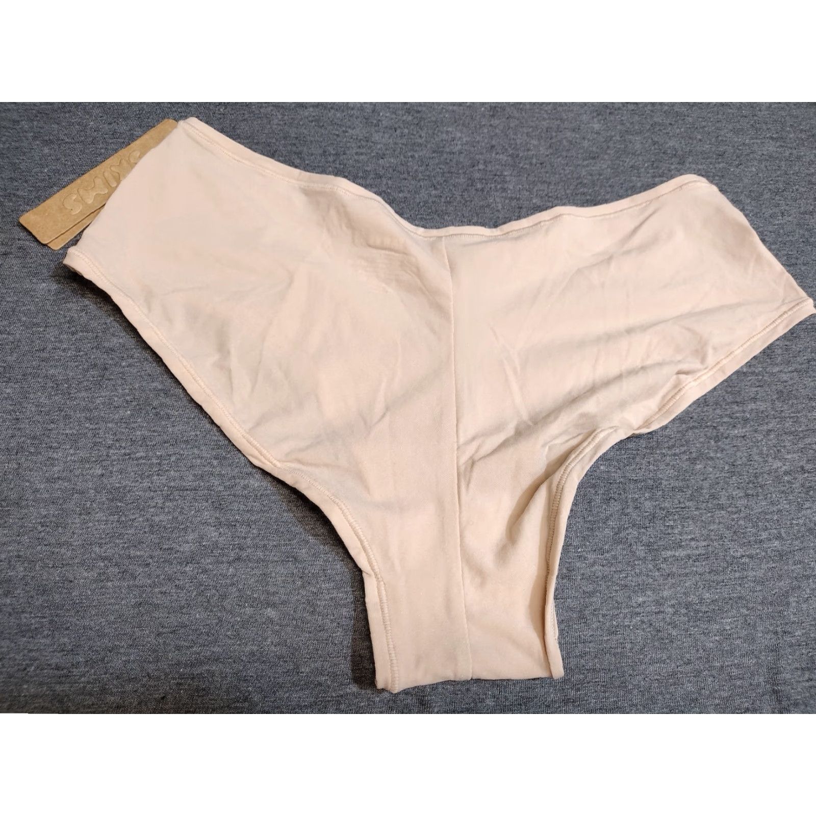 SKIMS SKIMS Hipster Panties M Beige Womens Oxide Fits Everybody Briefs Vshape Mid Rise Size ONE SIZE - 6 Thumbnail