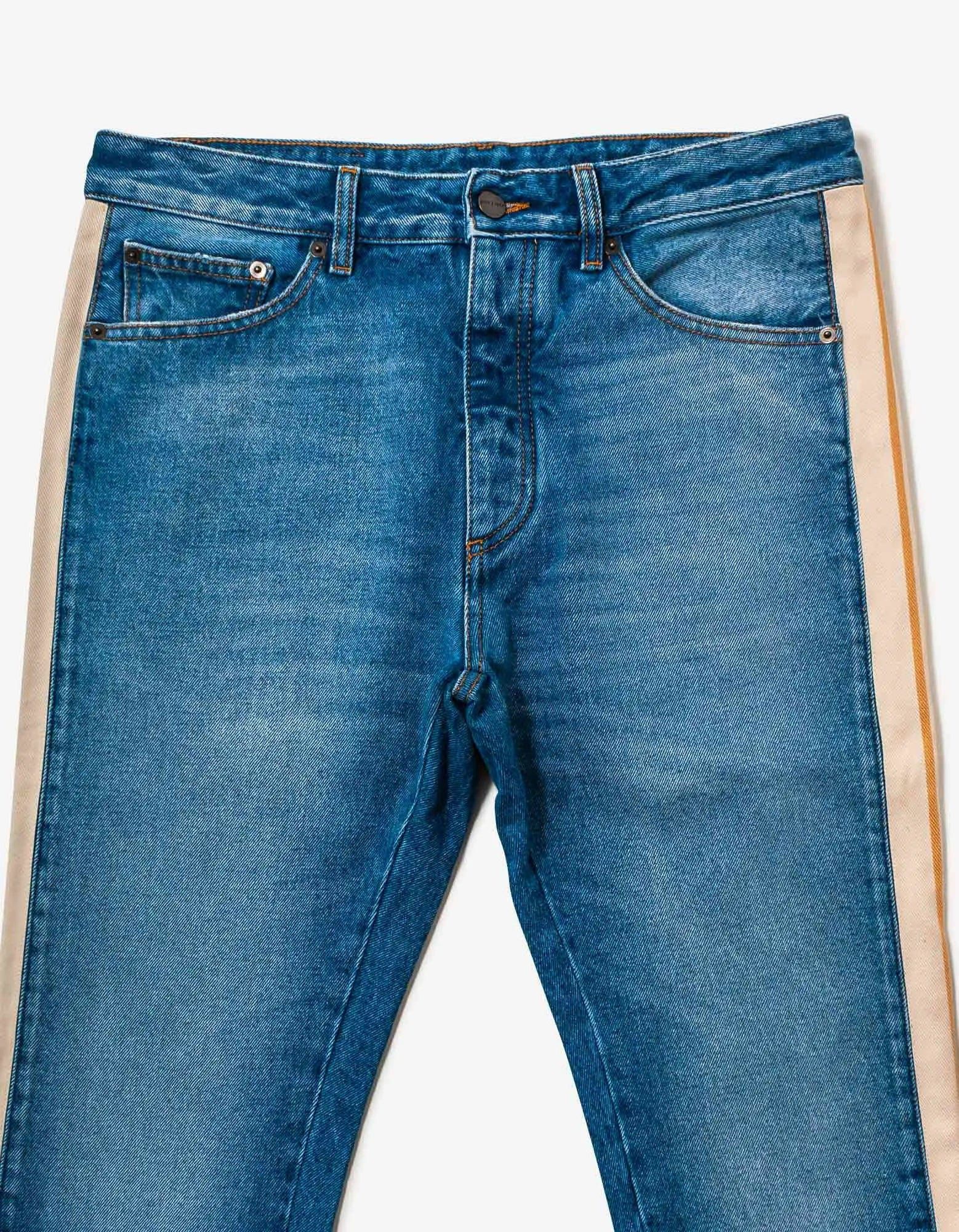 Palm Angels Palm Angels Blue Side-Stripe Jeans Size US 32 / EU 48 - 4 Thumbnail
