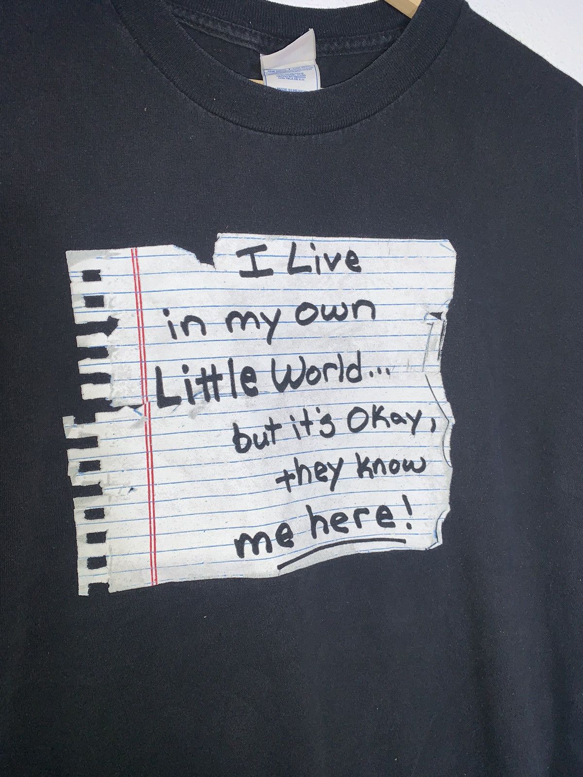 Vintage Vintage 90’s Wording t-shirt Size US M / EU 48-50 / 2 - 4 Thumbnail