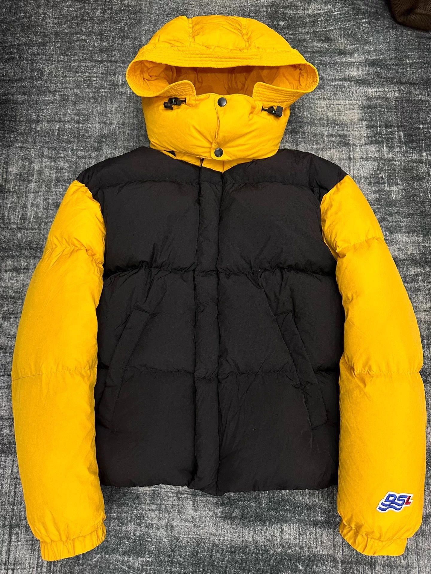 Diesel Diesel 22fw black&yellow colorblocked hooded puffer jacket M Size US M / EU 48-50 / 2 - 2 Thumbnail