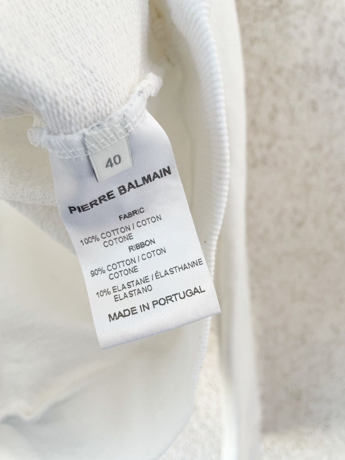 Pierre Balmain Pierre Balmain Big Logo White Women Sweatshirt Size 40/L Size L / US 10 / IT 46 - 8 Thumbnail