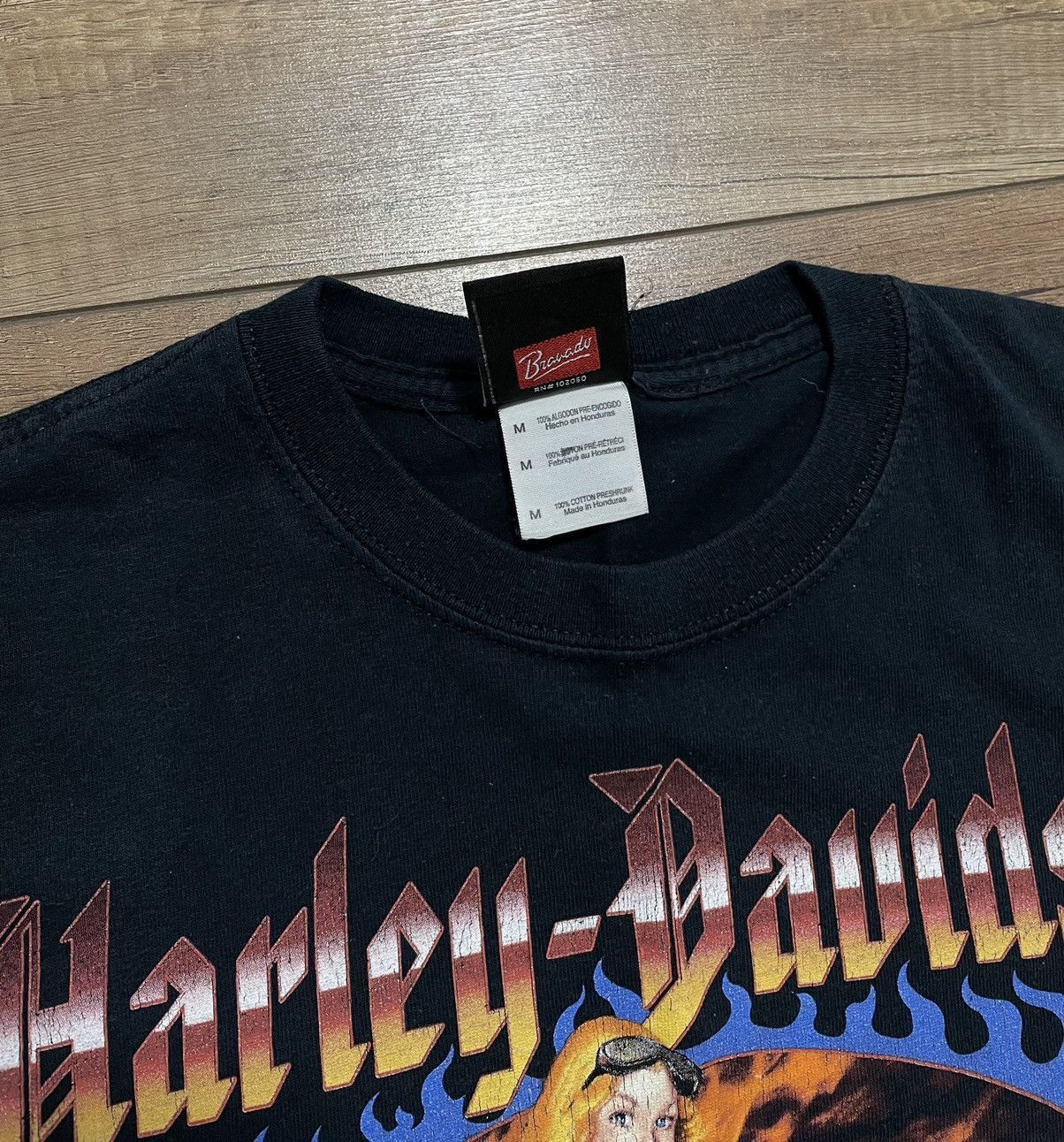 Harley Davidson Vintage 2010 Harley Davidson Girl Motorcycle T Shirt Size US M / EU 48-50 / 2 - 6 Thumbnail