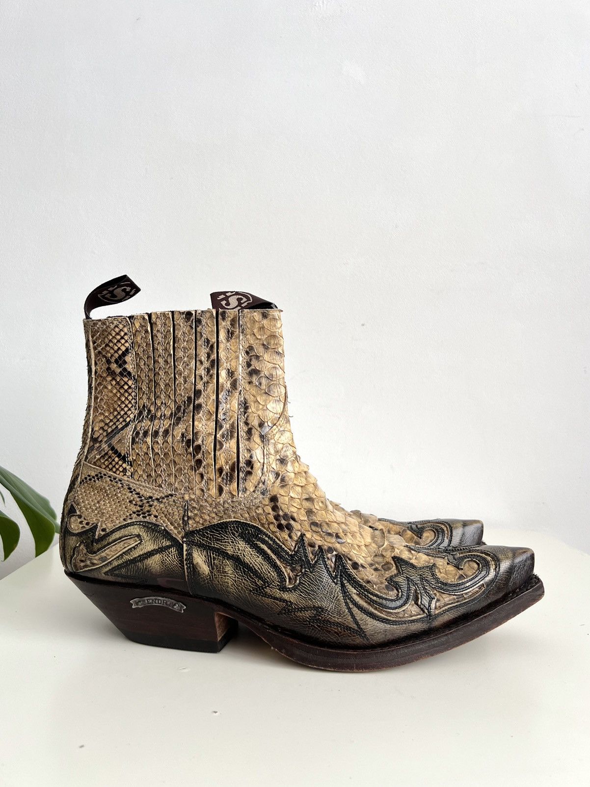 Sendra 🔥Sendra 4660 Genuine Python Snakeskin Leather Western Boots Size US 9.5 / EU 42-43 - 2 Thumbnail