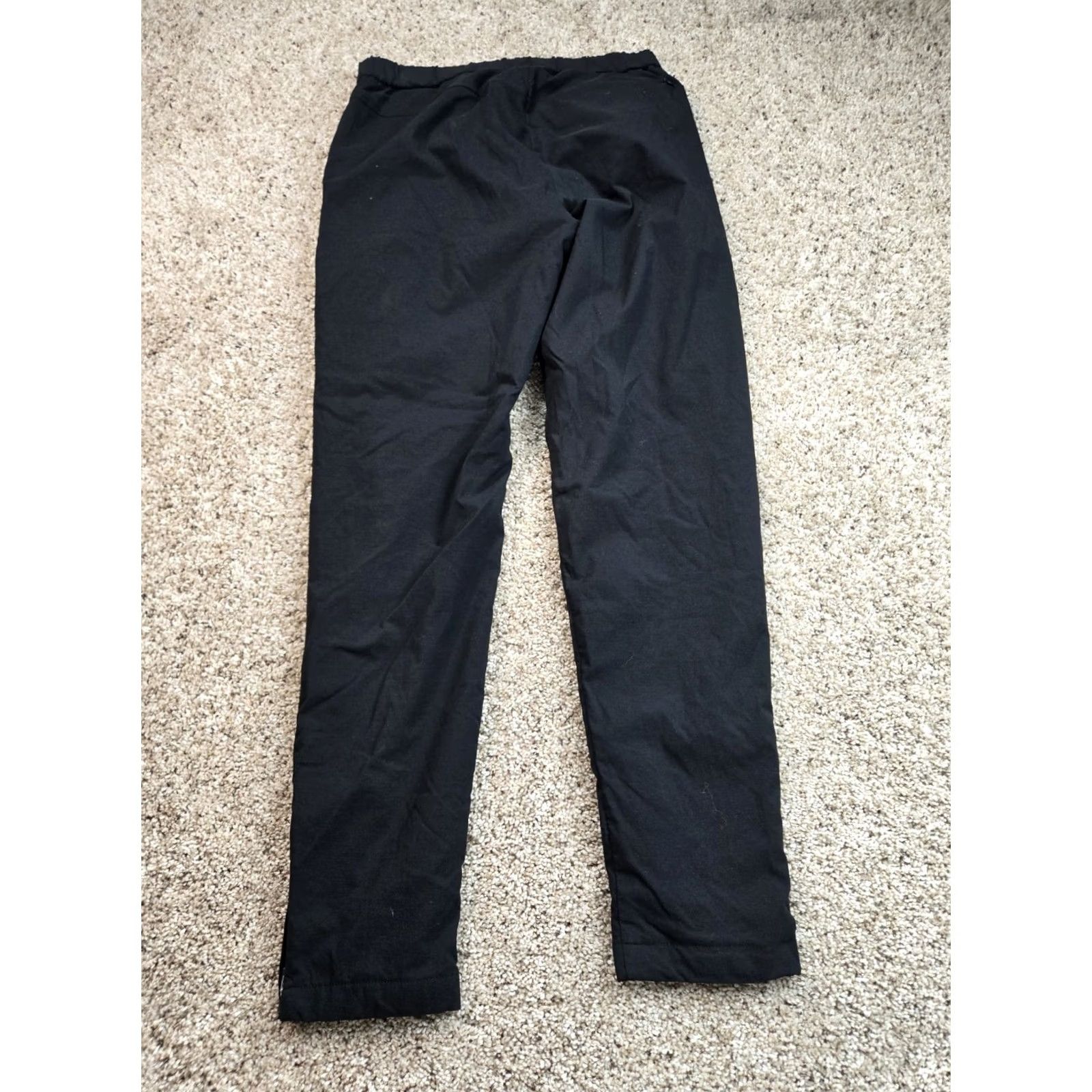 Uniqlo Uniqlo Chino Pants Womens Small Black Pull On Drawstring Fleece Lined Tapered Size 28" / US 6 / IT 42 - 5 Thumbnail