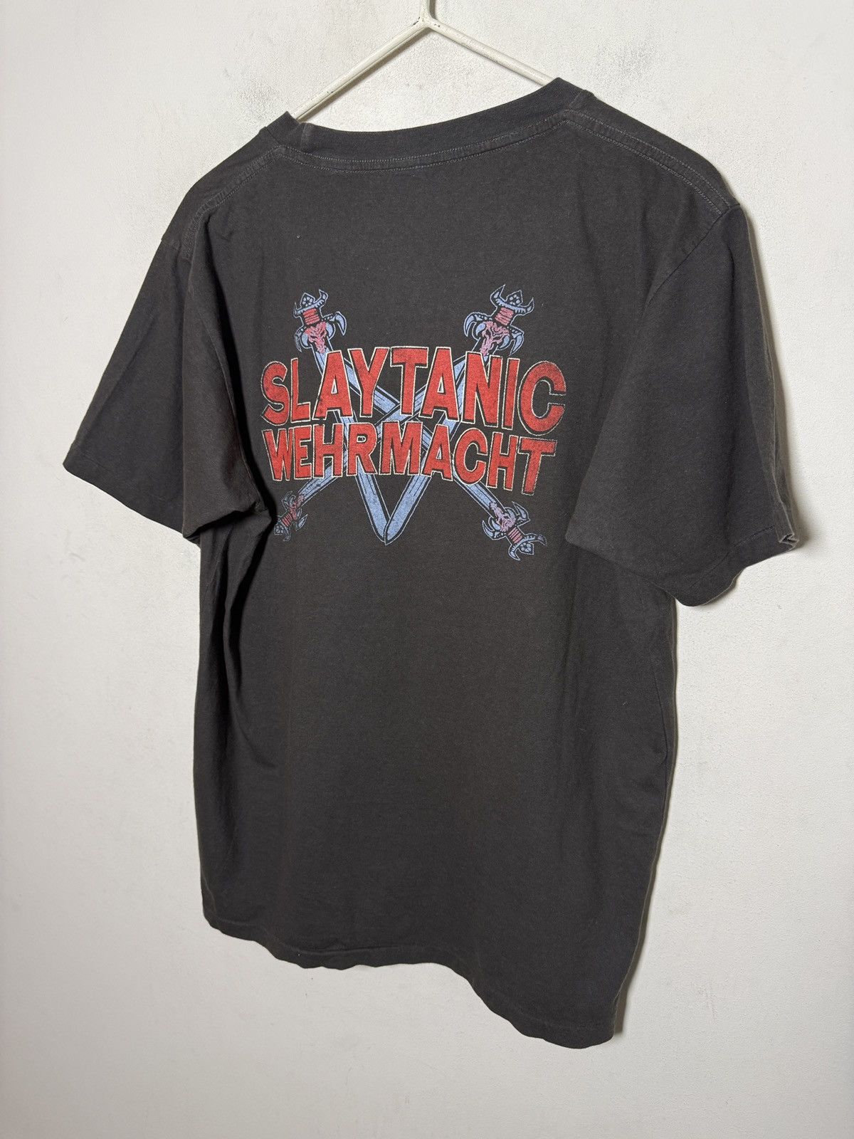 Band Tees Slayer “Slaytanic Wehrmacht” vintage tee from the 90s. Size US M / EU 48-50 / 2 - 6 Thumbnail