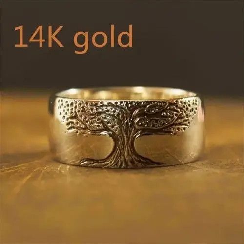 Japanese Brand Charm Stainless Steel Tree of Life Signet Ring Size ONE SIZE - 4 Thumbnail