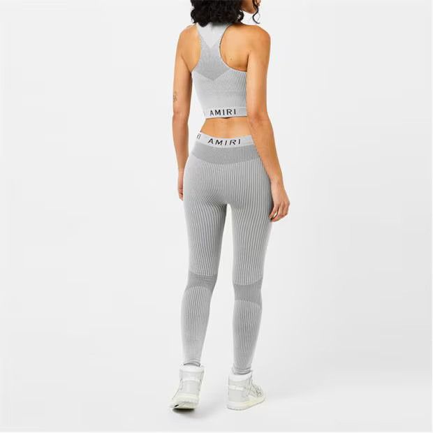 Amiri o1g2r1mq0824 Seamless Pants in Grey Size 27" / US 4 / IT 40 - 3 Thumbnail