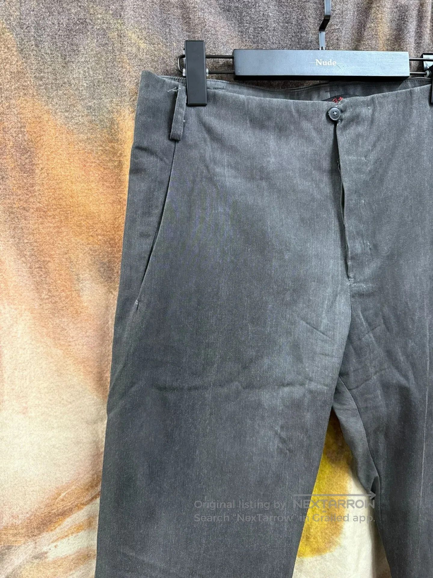 Comme des Garcons Homme Plus Washed Cross Straight Leg Pants. Size US 34 / EU 50 - 6 Thumbnail