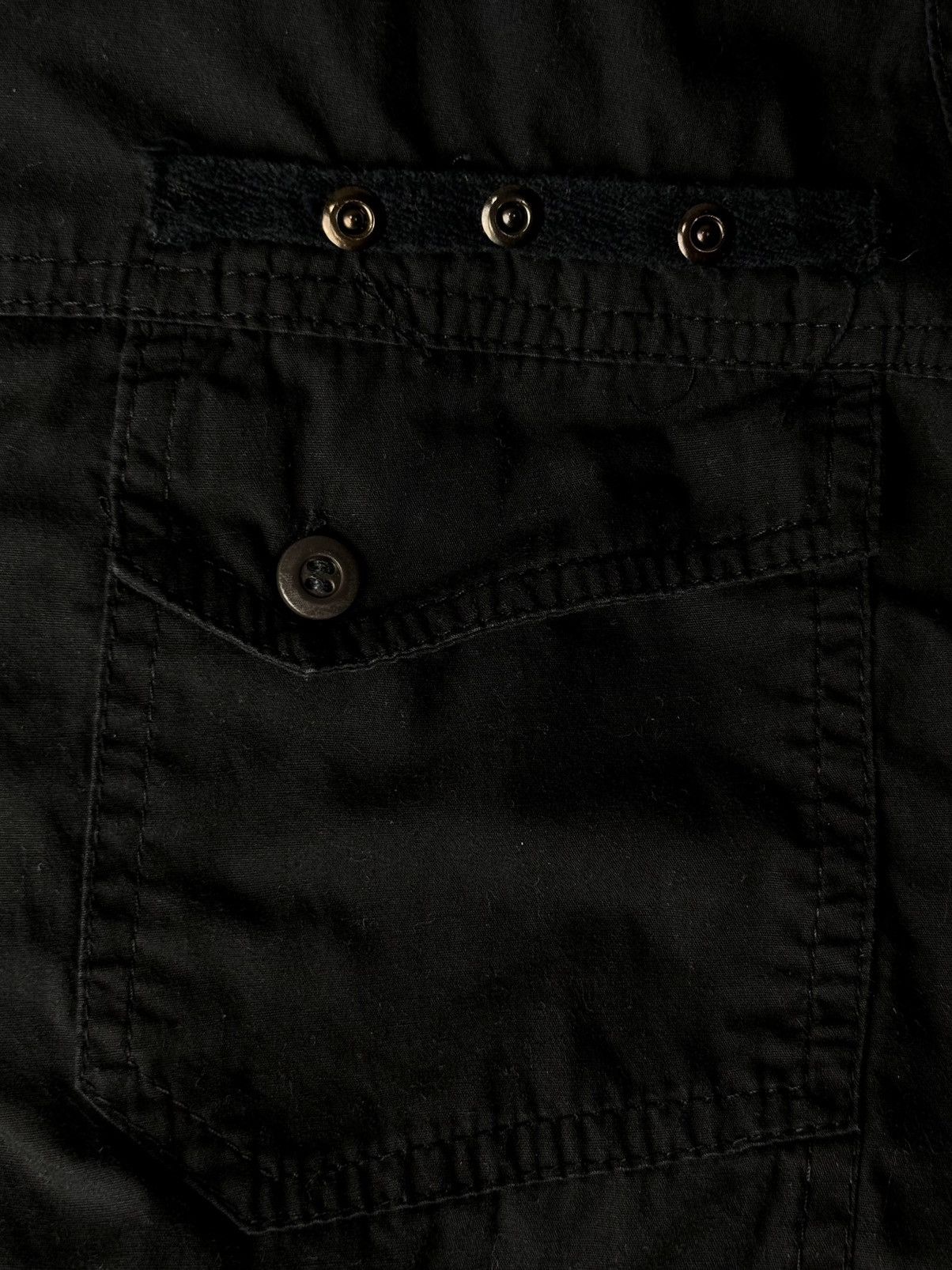 Sideout Sideout Black Utility Button Up Short Sleeve Shirt Size ONE SIZE - 10 Thumbnail
