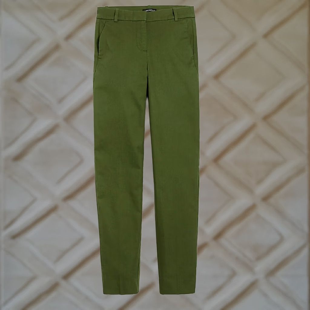 J.Crew J. Crew Slim Crop Chino Pants Olive Green Size 0 Size 25" / US 0 / IT 36 - 1 Thumbnail