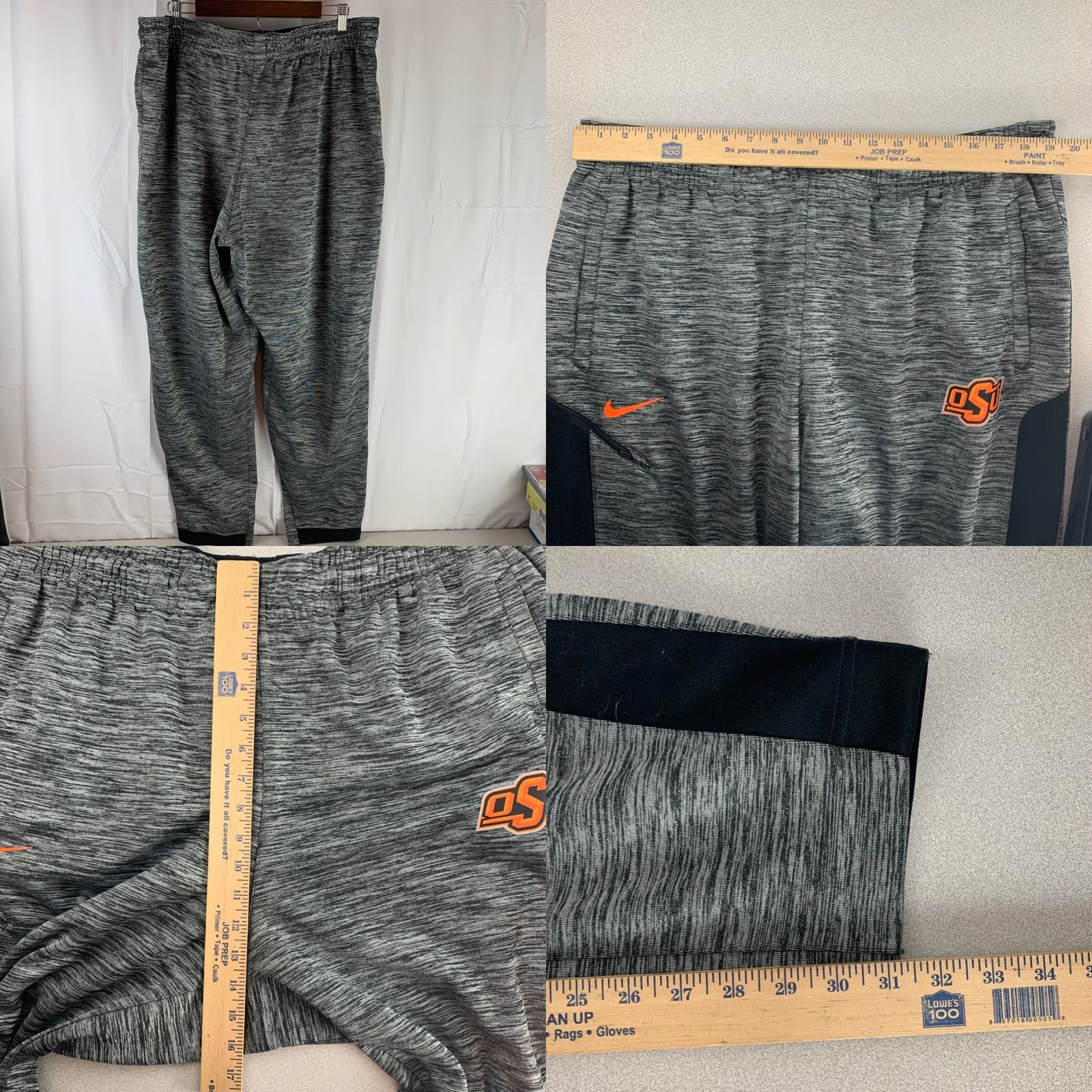 Nike Nike Joggers Mens 4XL Grey OSU Cowboys Dri-FIT AA8976-010 Size US 39 - 8 Thumbnail