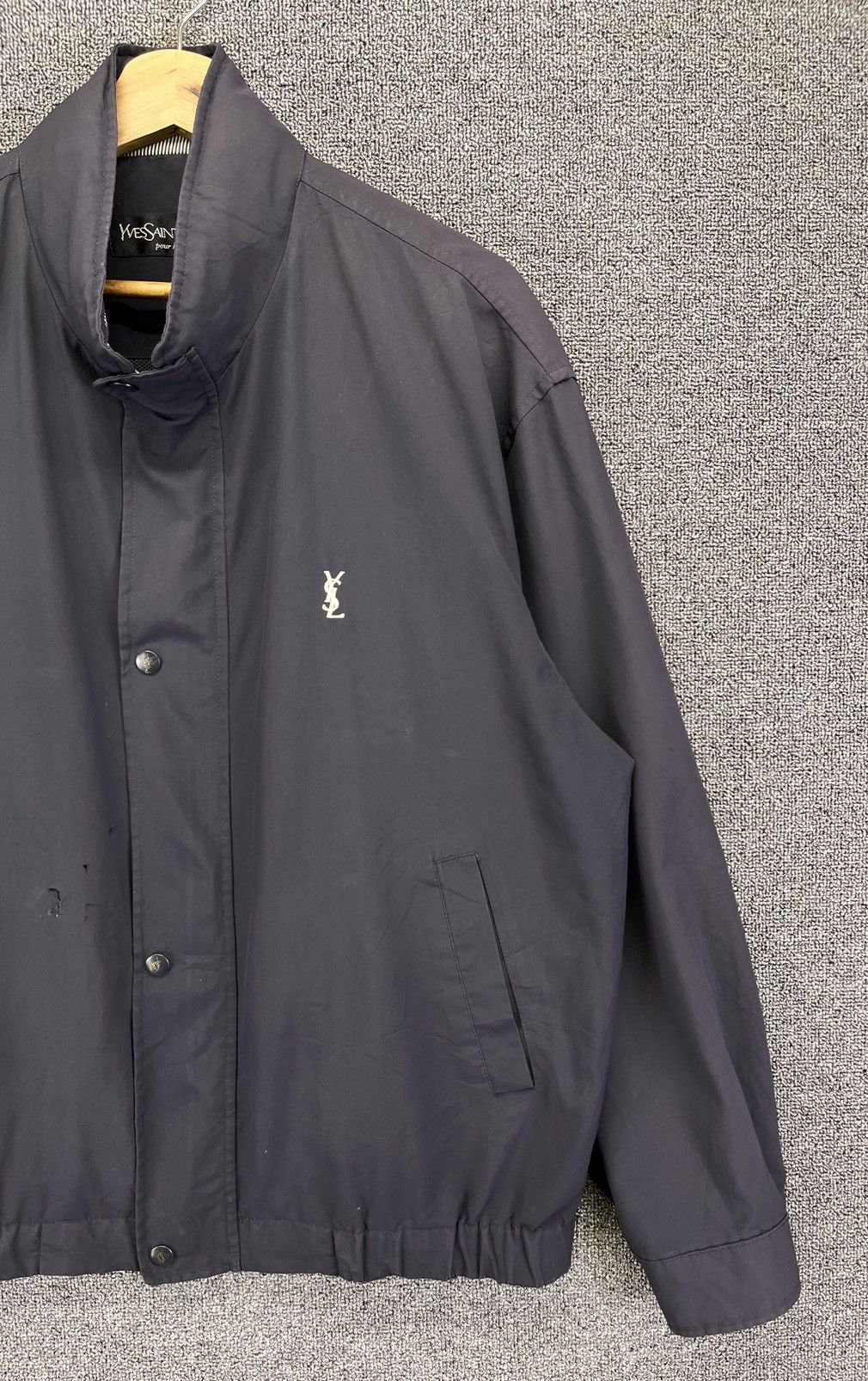Yves Saint Laurent Vintage Yves Saint Laurent Luxury Zip Up Trashed Jacket Size US M / EU 48-50 / 2 - 4 Thumbnail