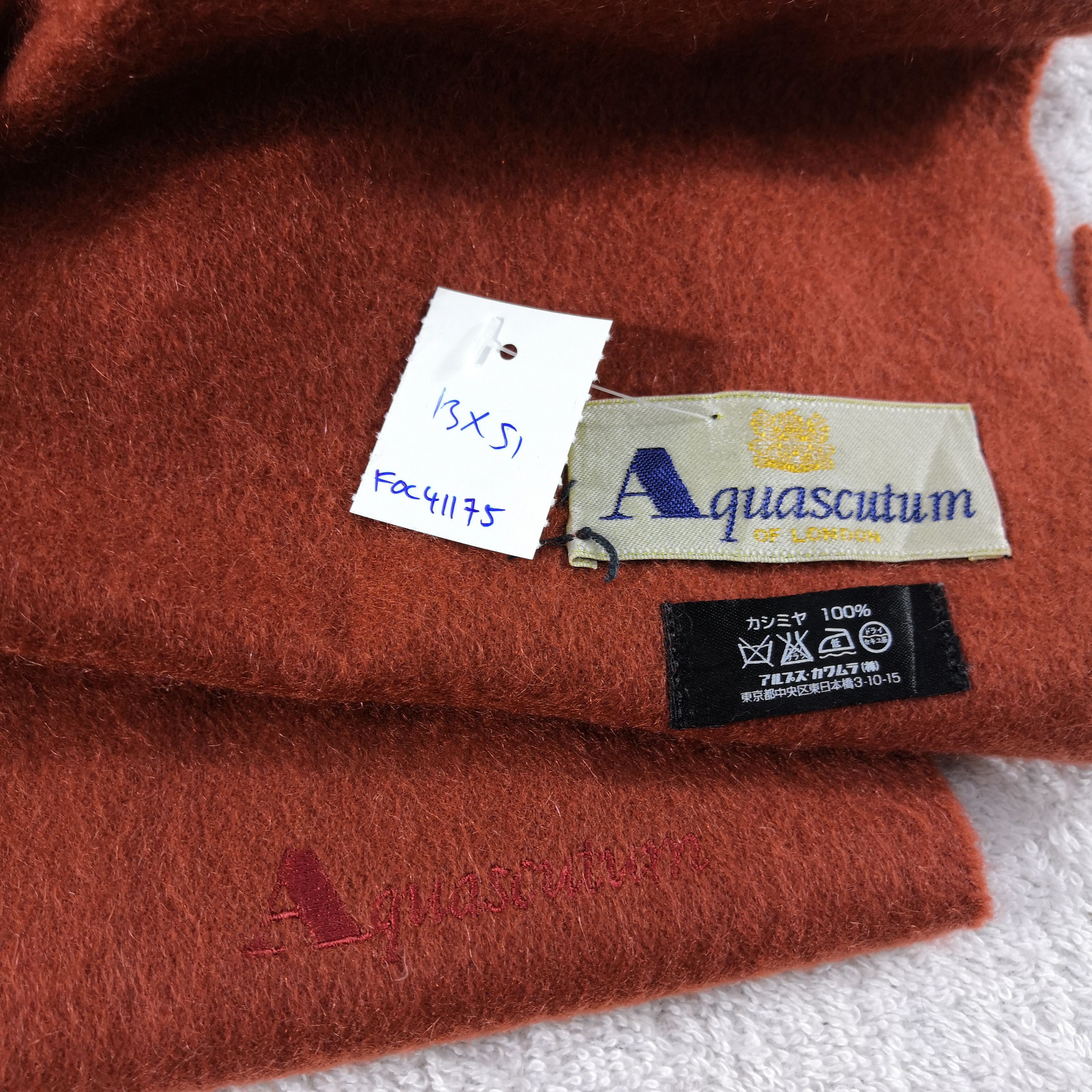 Aquascutum Vintage Aquascutum Scarf Muffler Wool Cashmere Scarves Size ONE SIZE - 4 Thumbnail