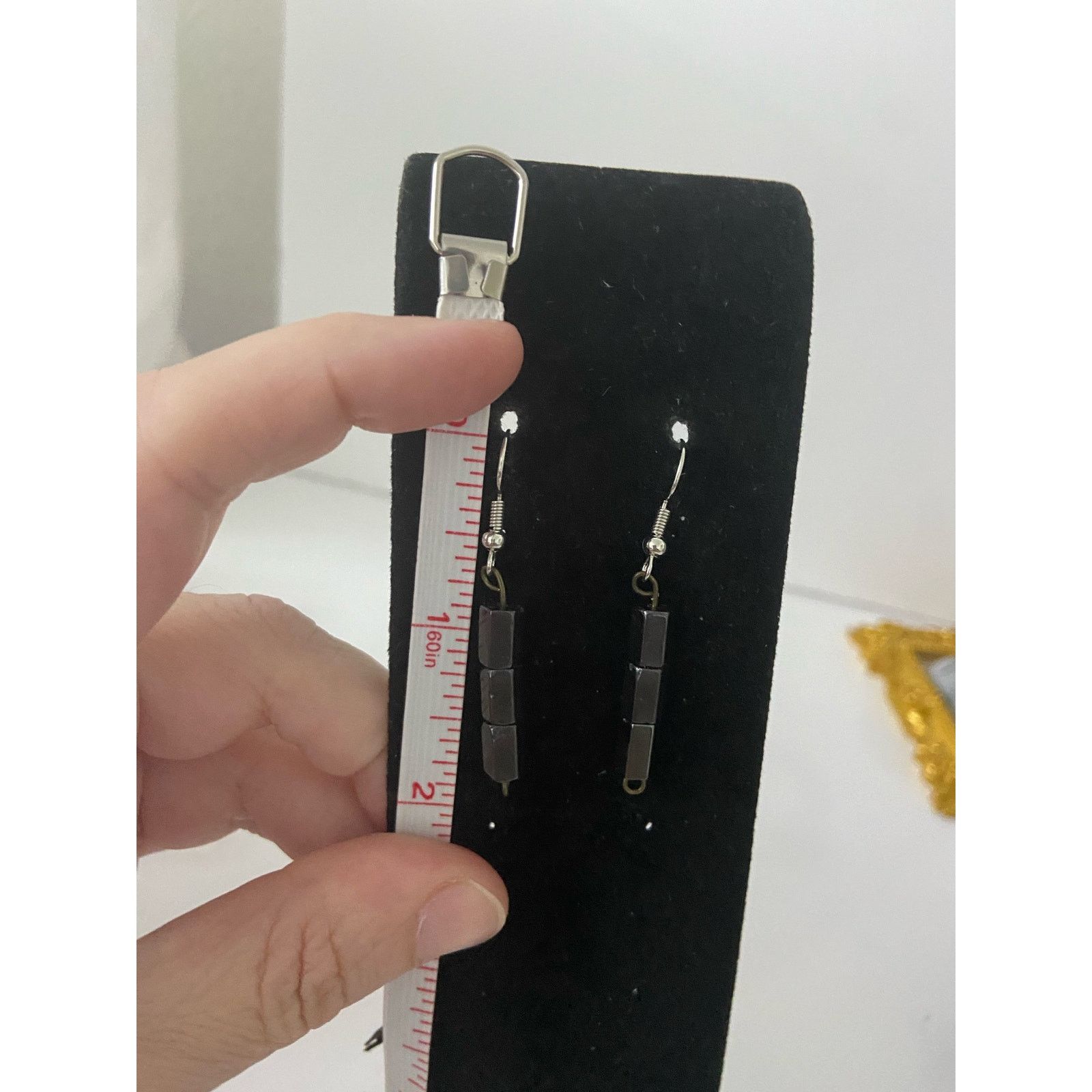 Handmade Handmade magnetic gray bead earrings Size ONE SIZE - 2 Thumbnail
