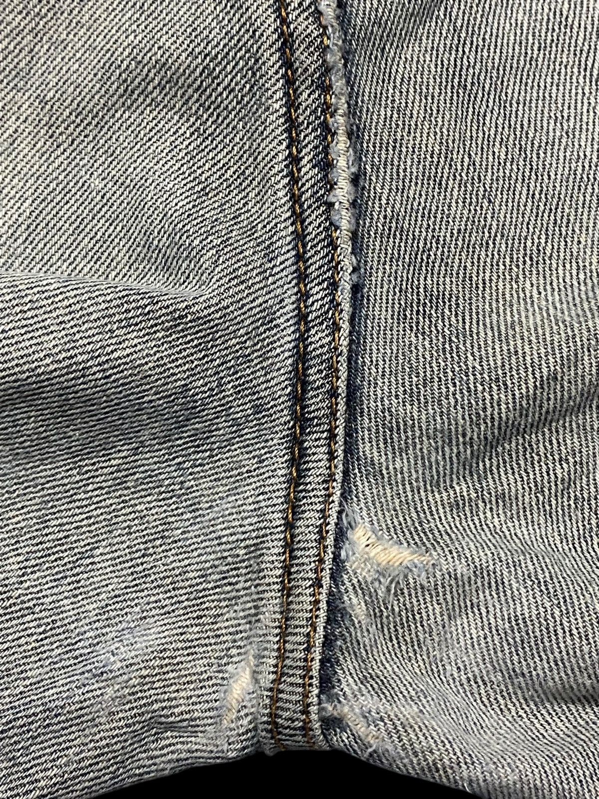 Japanese Brand Vintage Japanese Brands Grey & Blue Distressed Enough Baggy Size US 32 / EU 48 - 14 Thumbnail