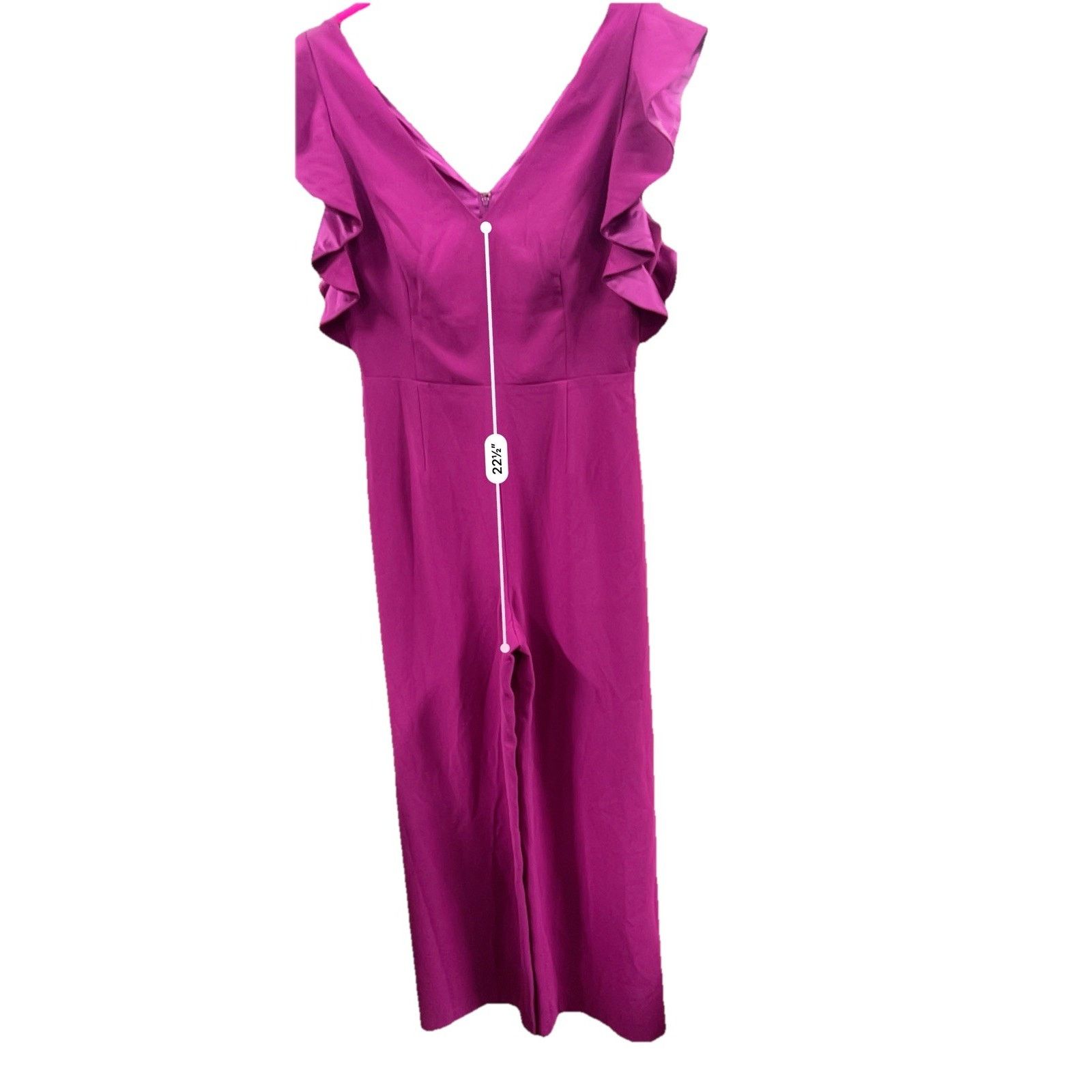 Lilly Pulitzer Lilly Pulitzer Kallie Ruffle Jumpsuit Berry Women’s Size 6 Size 28" / US 6 / IT 42 - 7 Thumbnail