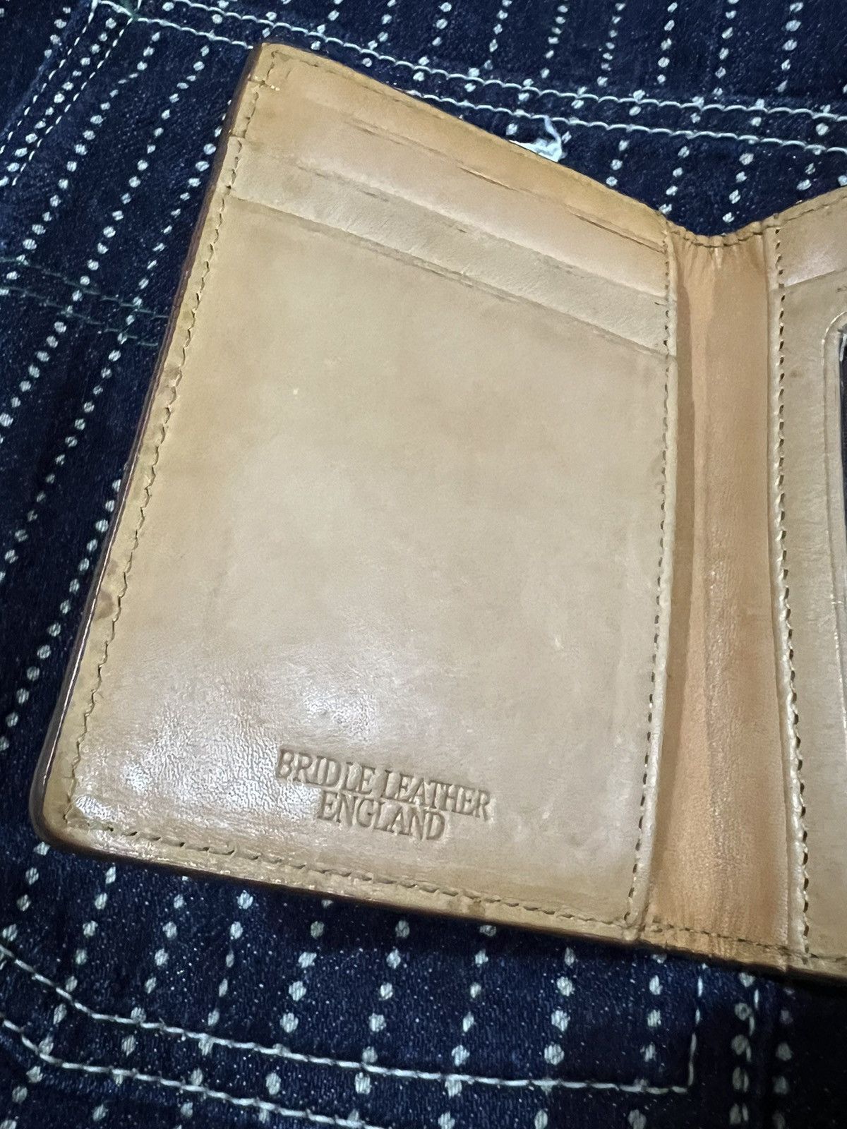 Bit & Bridle × Genuine Leather × Redmoon Bridle Leather England Craft Bifold Card & Money Slot Wallet Size ONE SIZE - 5 Thumbnail
