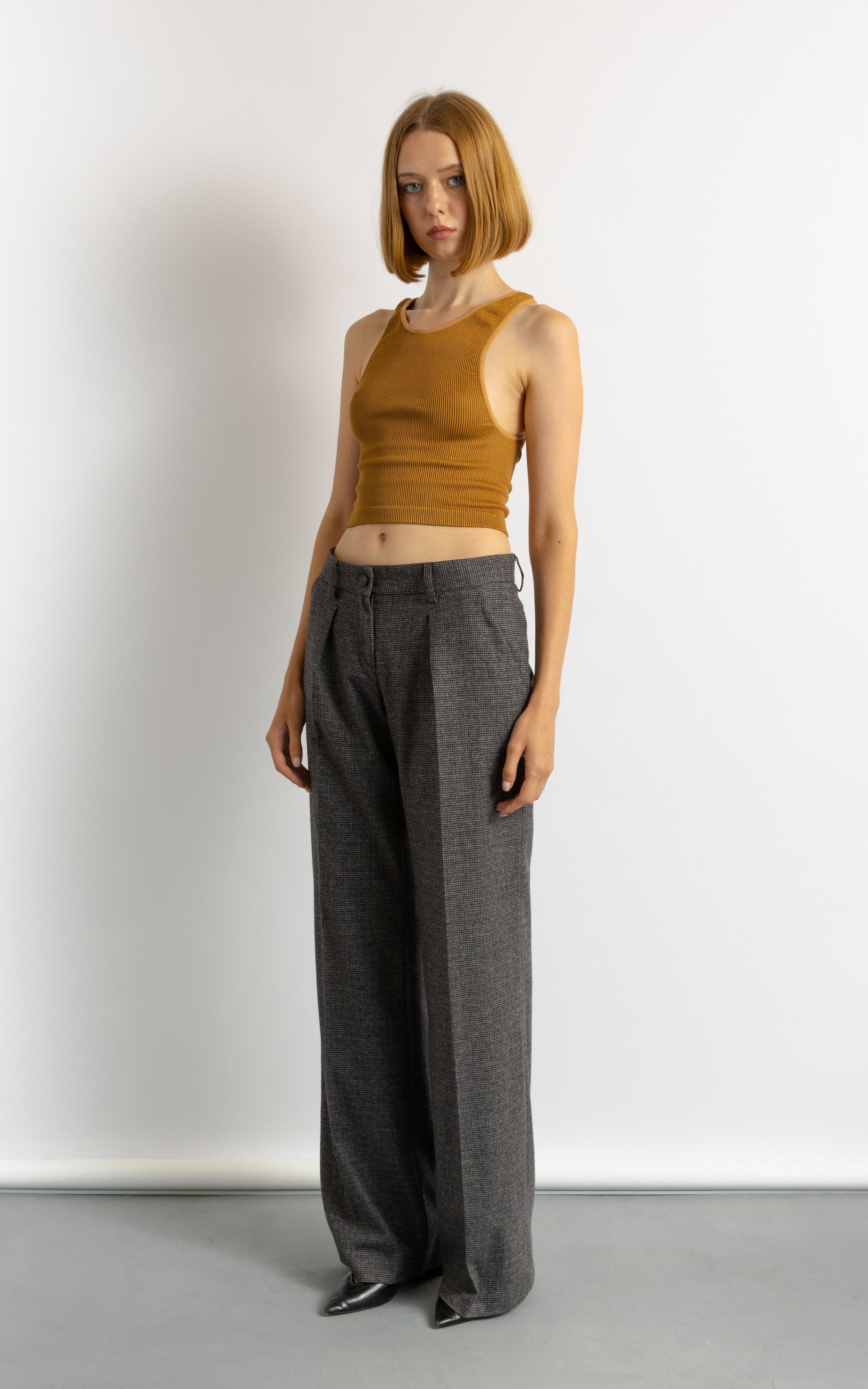 Vintage Dimension Wool High Waisted Woman Pants 8708 Size 28" / US 6 / IT 42 - 8 Thumbnail