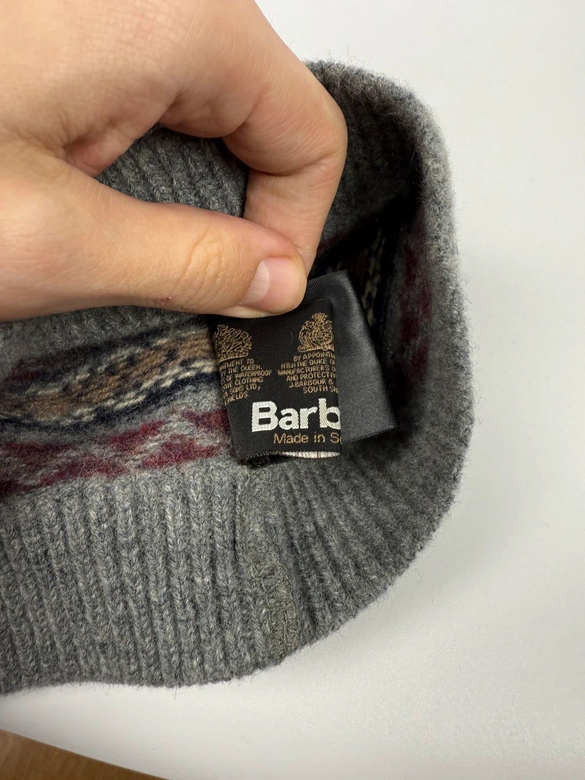 Barbour Barbour Wool Beanie Men One Size Geometric Pattern Size ONE SIZE - 10 Thumbnail