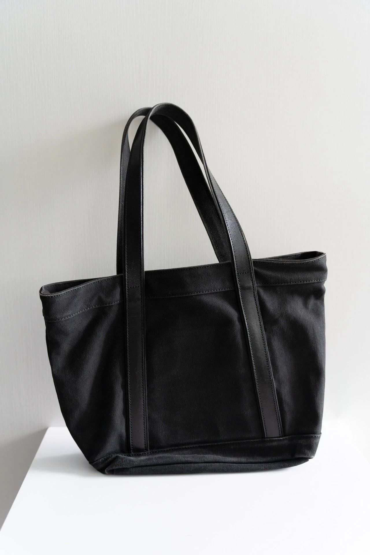 Yohji Yamamoto Black Tote Bag with Leather Straps Size ONE SIZE - 1 Thumbnail