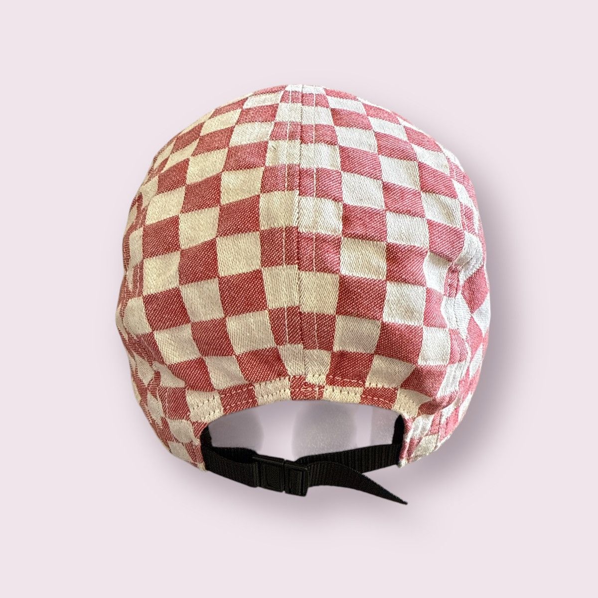 Supreme DEADSTOCK ! Supreme SS18 Red on White Checkered Camp Cap Size ONE SIZE - 2 Thumbnail