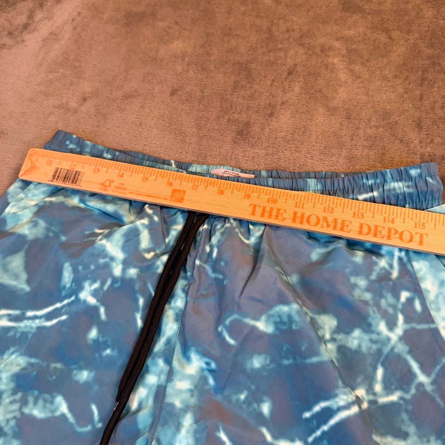 Vintage VINTAGE Centro Swim Trunks Shorts Blue Tie Dye Elastic Waist Drawstring Mens Medium NWT Size US 31 - 7 Thumbnail