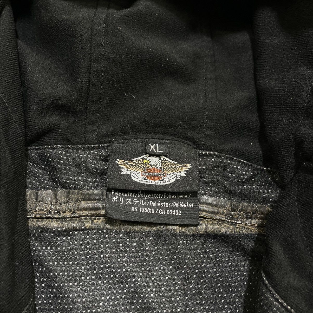 Harley Davidson VINTAGE HARLEY DAVIDSON BIKER LOGO WEATHERPROOF 1/4 JACKET Size US XL / EU 56 / 4 - 6 Thumbnail